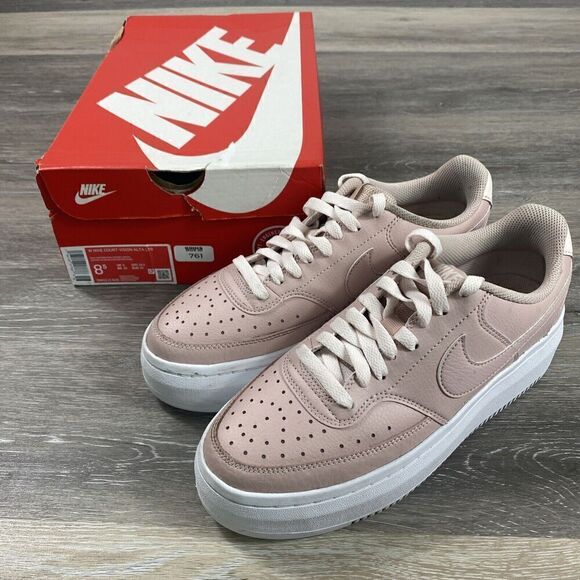 Size 8.5 - Nike Court Vision Alta Pink Oxford DM0113-600 - Picture 1 of 11